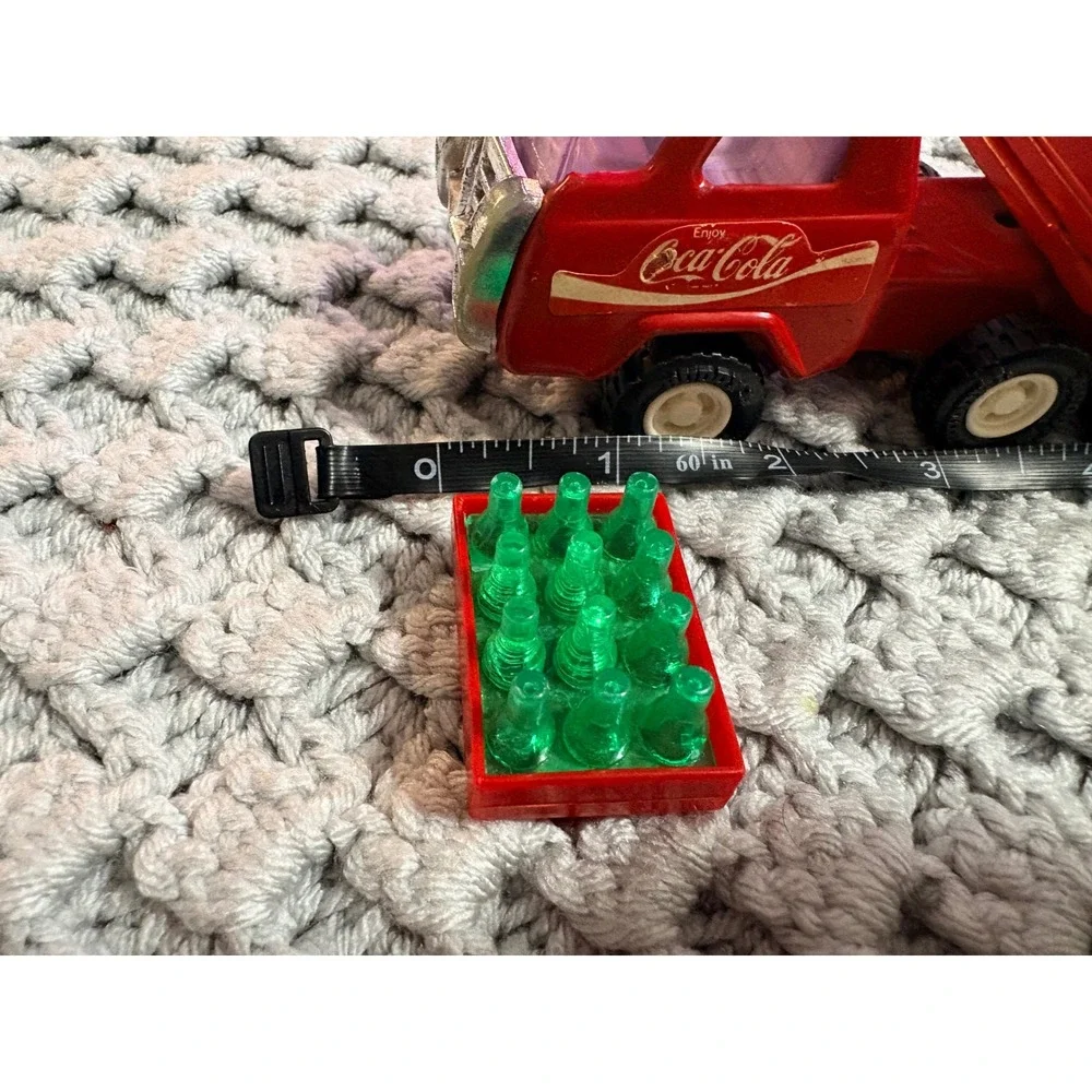 Vintage Coca-Cola Toy Truck Set Semi Trailer and Delivery Truck with Bottles